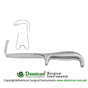 Young Prostatic Retractor Stainless Steel, 22 cm - 8 3/4" 